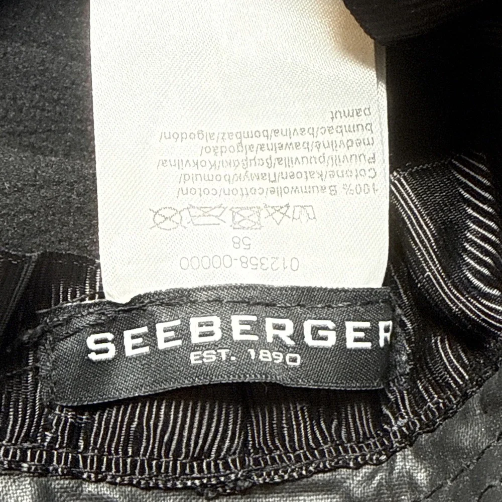 Seeberger Bucket Hat Black